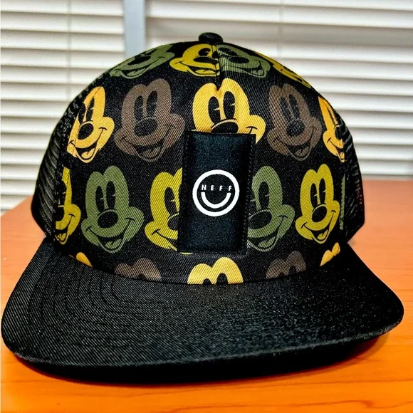 Disney Accessories Neff Disney Mickey Mouse Black Cap Snapback